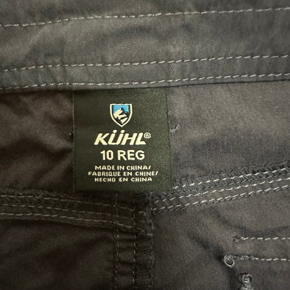 Kuhl Cargo Pants Womens Size 10 Reg Charcoal Grey Hiking Outdoor Utility Casual - Picture 8 of 9